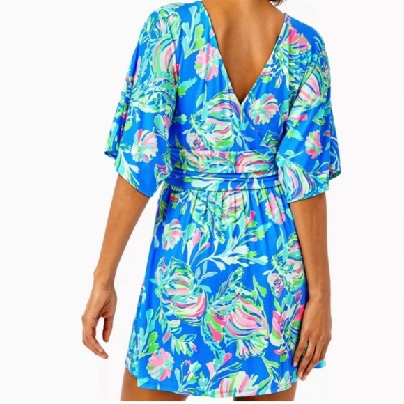 NWT Lilly Pulitzer Vibrant Parigi Skort Romper, Size Medium - Picture 14 of 15